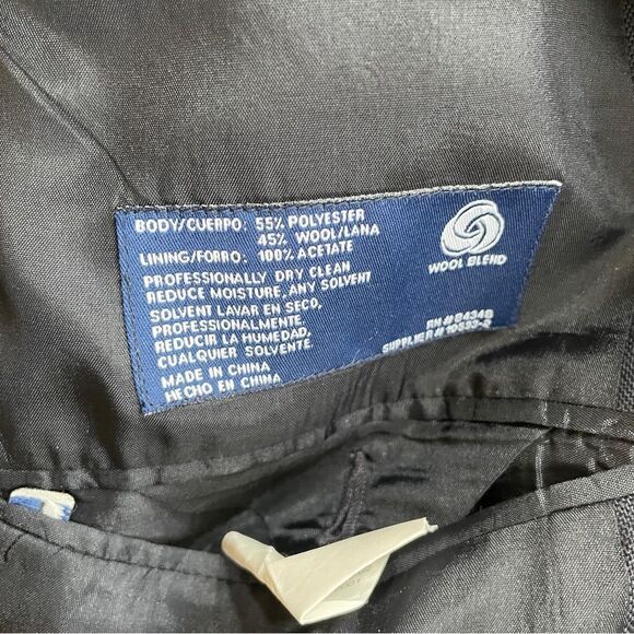 STAFFORD WOOL BLEND BLAZER IN NAVY BLUE - Picture 8 of 10